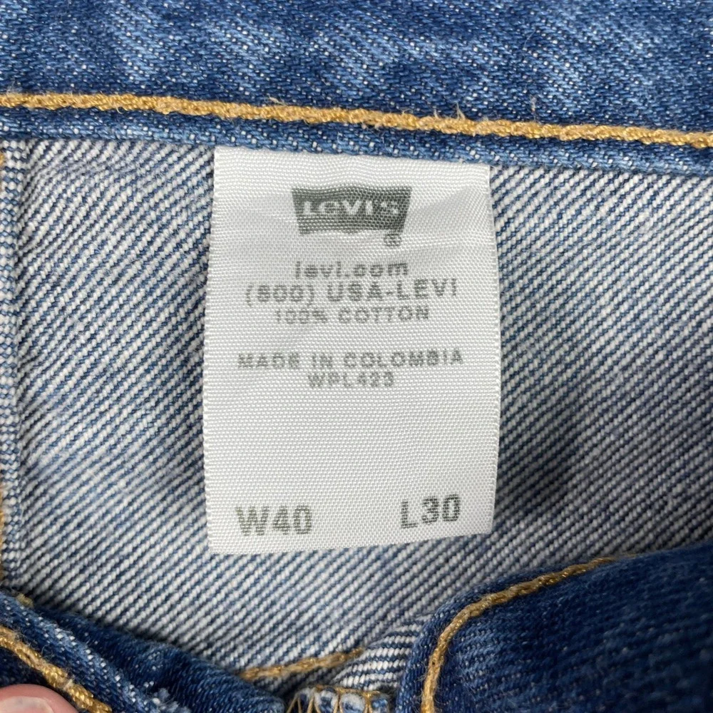 VTG Levis 501 XX Jeans Mens 40x30 (Fits 38x26) Blue Shrink to Fit Straight